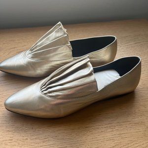 Gray Matters Origami Ballerina GOLD Shoes (NIB)